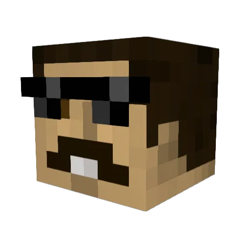 KarolAdamiecki Minecraft avatar head, 3D render