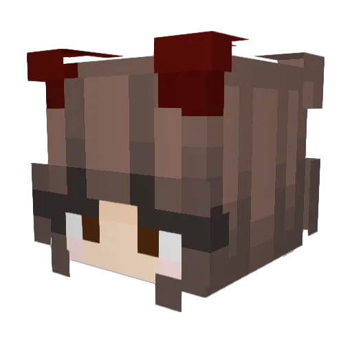 KarolinaRy Minecraft avatar head, 3D render