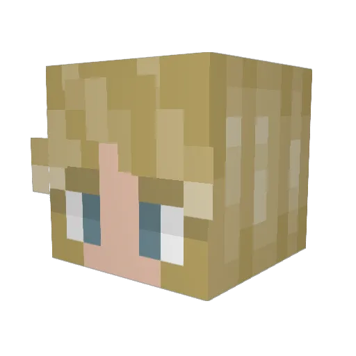 Karoline0105 Minecraft avatar head, 3D render