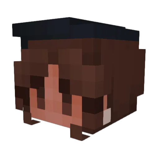 Karolinux Minecraft avatar head, 3D render