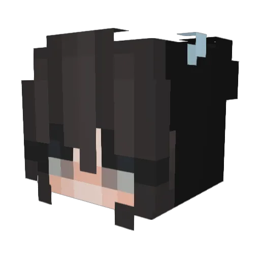 Karolline Minecraft avatar head, 3D render