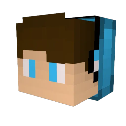 Karoly28 Minecraft avatar head, 3D render