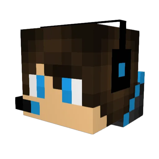 Karomart Minecraft avatar head, 3D render