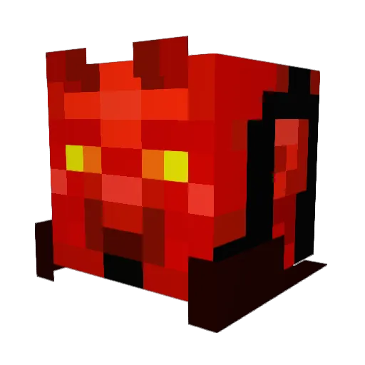 Karomie Minecraft avatar head, 3D render