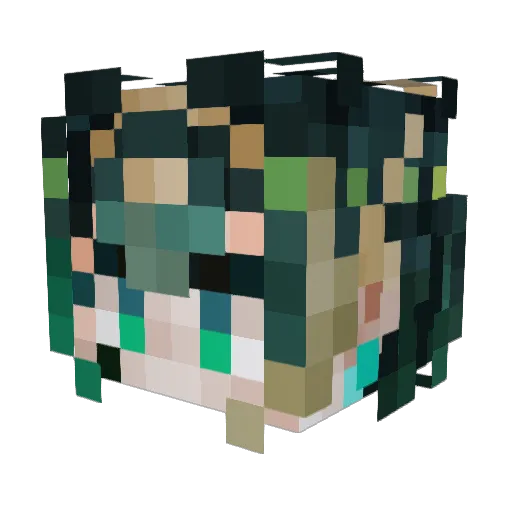 KaronFrota Minecraft avatar head, 3D render