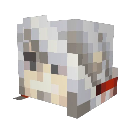 Karoqueen Minecraft avatar head, 3D render