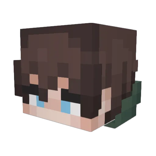 Karos_1 Minecraft avatar head, 3D render