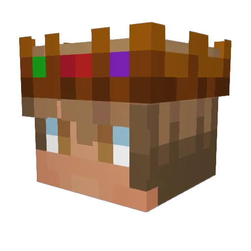 Karostorm312 Minecraft avatar head, 3D render