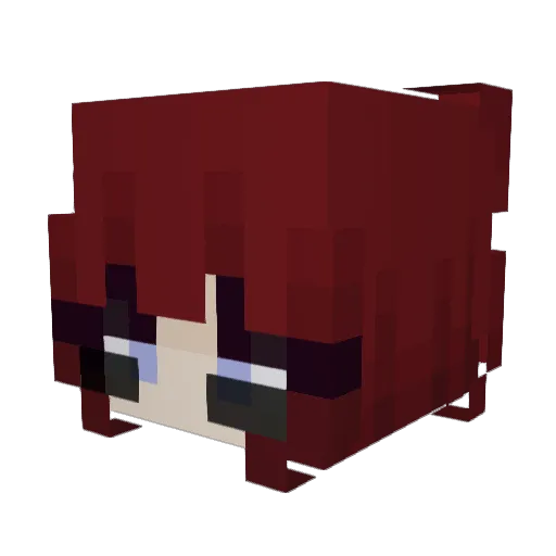 Karotius Minecraft avatar head, 3D render