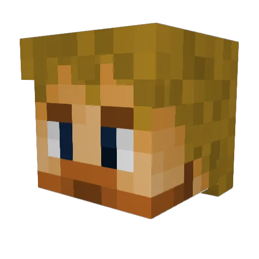 KarottenSalat04 Minecraft avatar head, 3D render