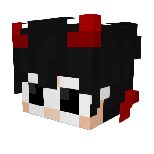 Karotteskrrr Minecraft avatar head, 3D render