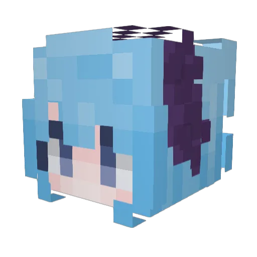 KarpikUltra Minecraft avatar head, 3D render