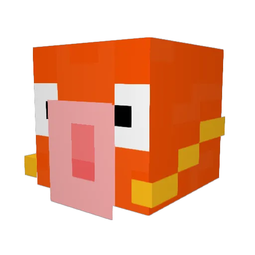 Karptastrophe Minecraft avatar head, 3D render
