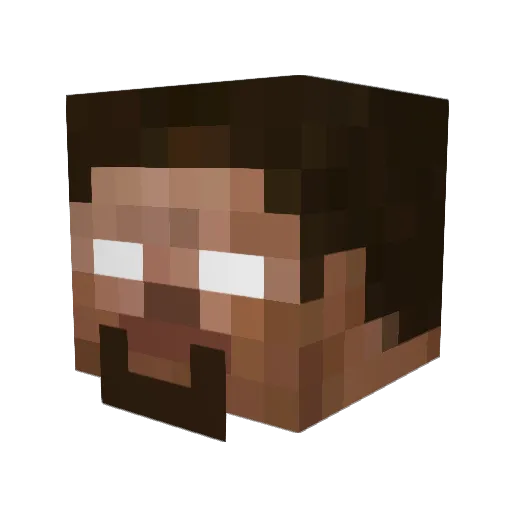 Karraila Minecraft avatar head, 3D render