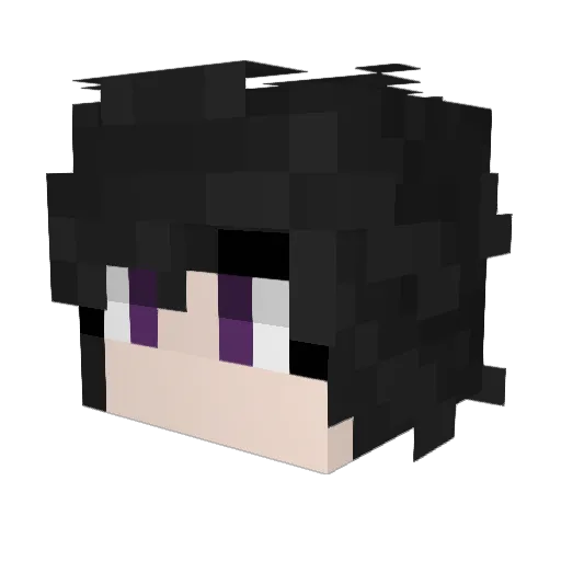 Karroe Minecraft avatar head, 3D render