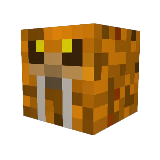 Karrotbyte Minecraft avatar head, 3D render