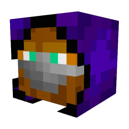 Karrrsten Minecraft avatar head, 3D render