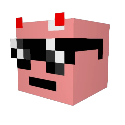 Karrz0 Minecraft avatar head, 3D render