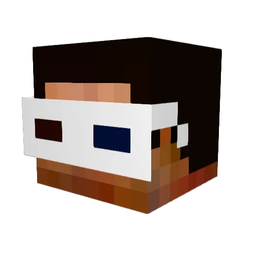 Karson0825 Minecraft avatar head, 3D render