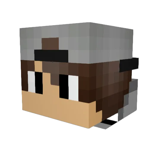 Karson0G Minecraft avatar head, 3D render