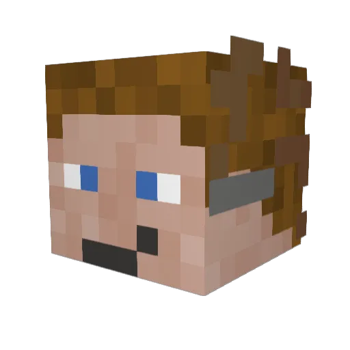 KarsonvA Minecraft avatar head, 3D render