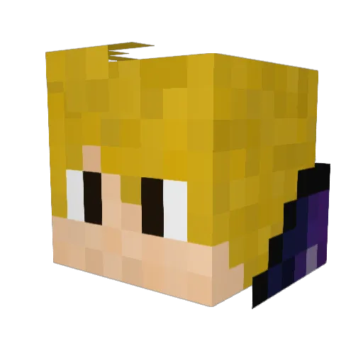 Karstyyy Minecraft avatar head, 3D render