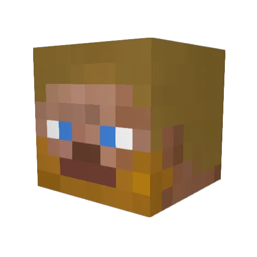 KartKid Minecraft avatar head, 3D render