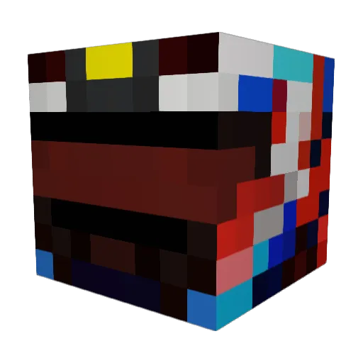 KartRacer67z Minecraft avatar head, 3D render
