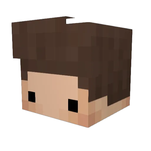Kartagna Minecraft avatar head, 3D render
