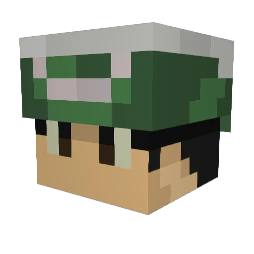 Kartflyer Minecraft avatar head, 3D render