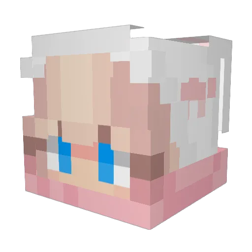 Karthy_Queen Minecraft avatar head, 3D render