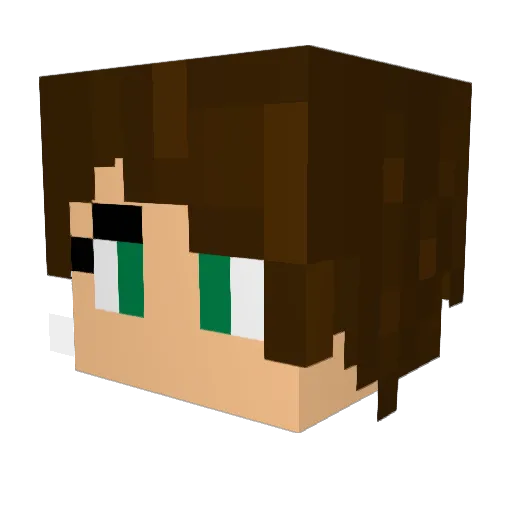 Kartik6699 Minecraft avatar head, 3D render