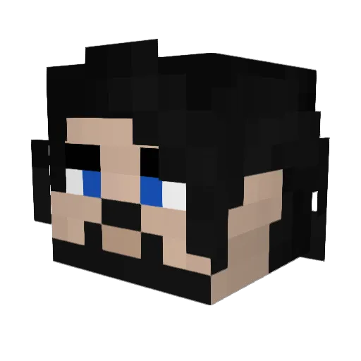 Karto07 Minecraft avatar head, 3D render