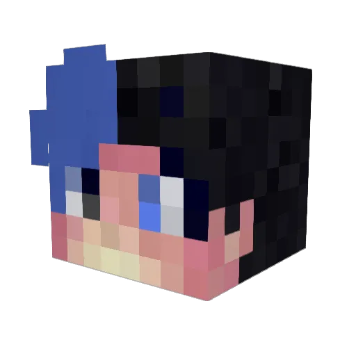 Kartohka_potato Minecraft avatar head, 3D render