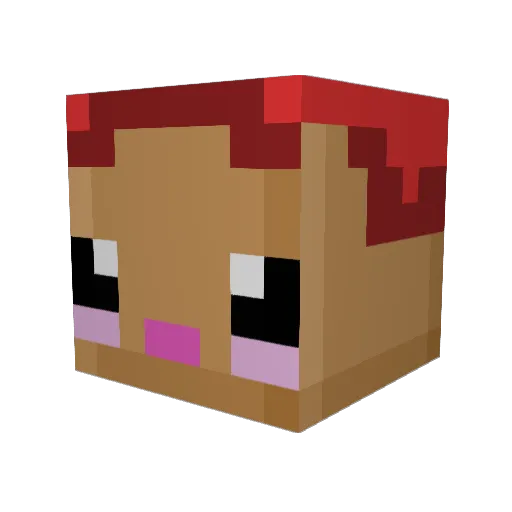 Karton715 Minecraft avatar head, 3D render