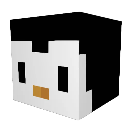 KartonP Minecraft avatar head, 3D render