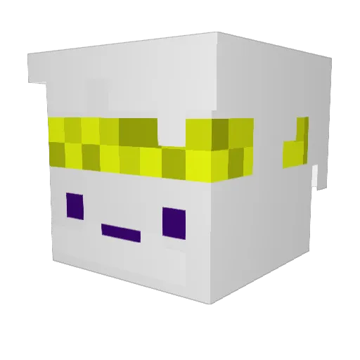 Kartonterminator Minecraft avatar head, 3D render