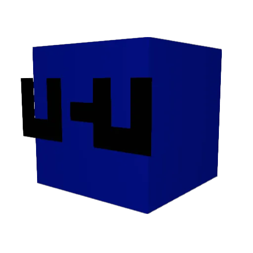 Kartozin Minecraft avatar head, 3D render