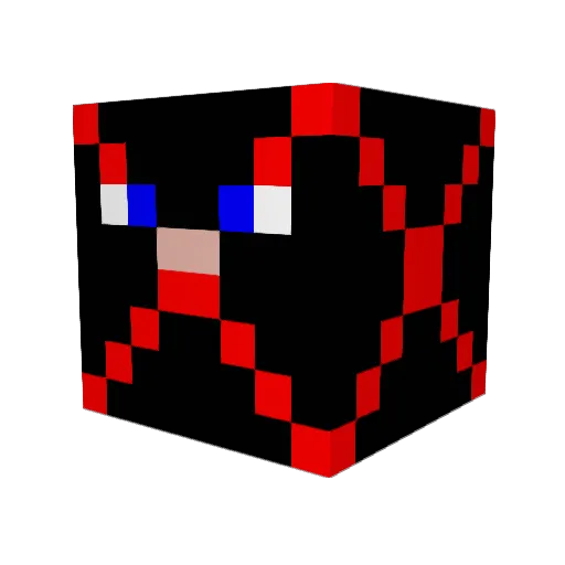 Karts4 Minecraft avatar head, 3D render