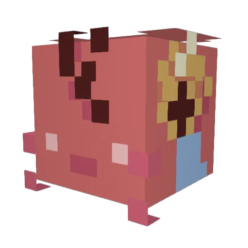 Kartumn Minecraft avatar head, 3D render