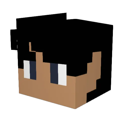 Karty0131 Minecraft avatar head, 3D render