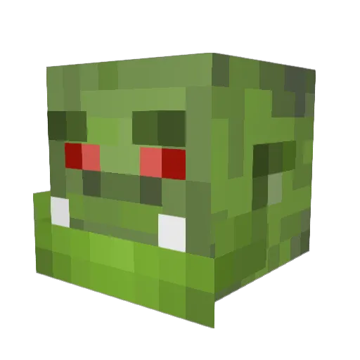 Karubene Minecraft avatar head, 3D render