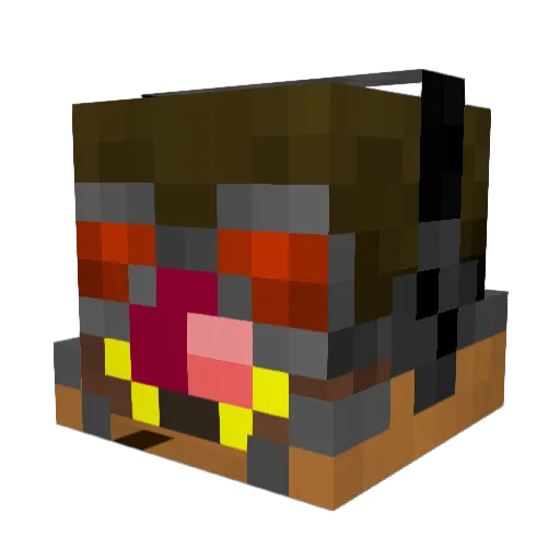 Karuh00 Minecraft avatar head, 3D render