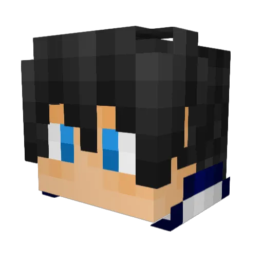 Karuito Minecraft avatar head, 3D render