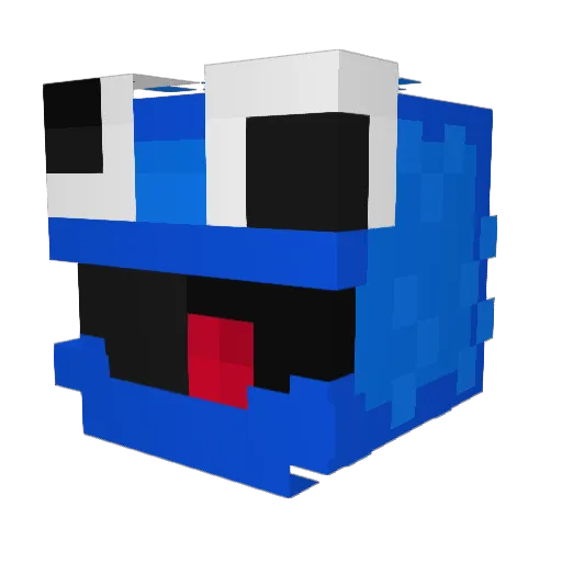 Karuuu69 Minecraft avatar head, 3D render