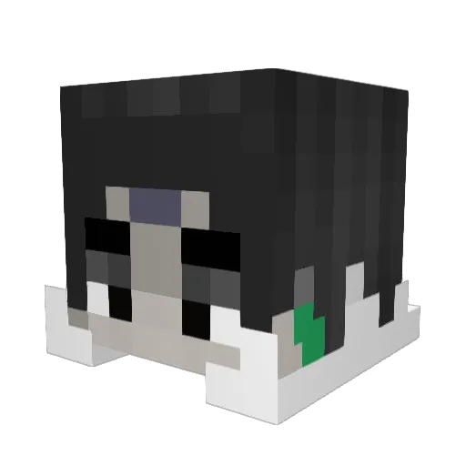 Karuzel Minecraft avatar head, 3D render