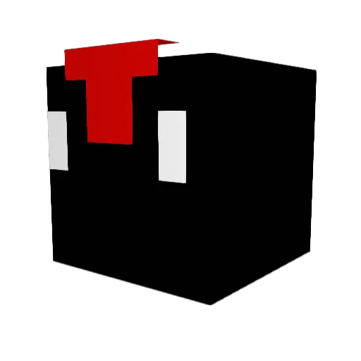 Karvez Minecraft avatar head, 3D render