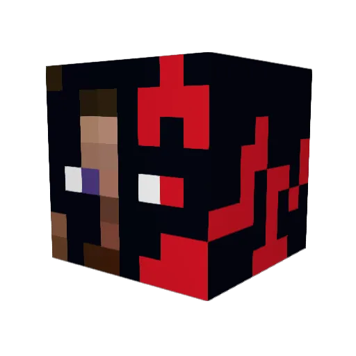 Karza90 Minecraft avatar head, 3D render