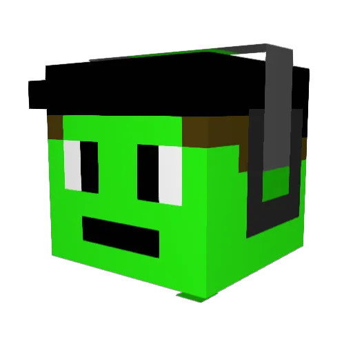 KasaManRERO7979 Minecraft avatar head, 3D render