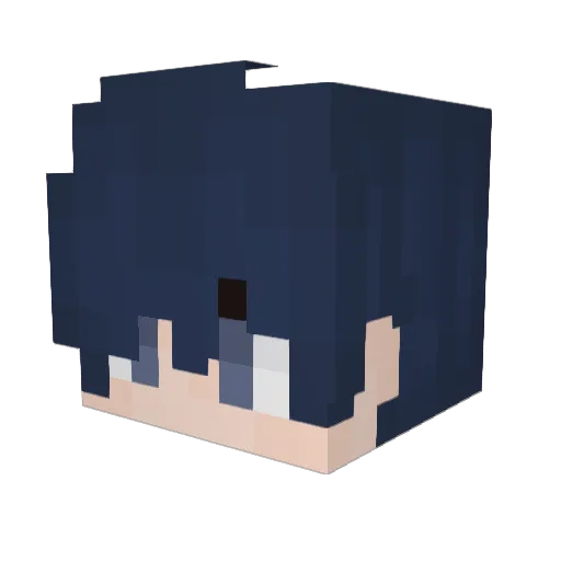 Kasane_Sakura Minecraft avatar head, 3D render